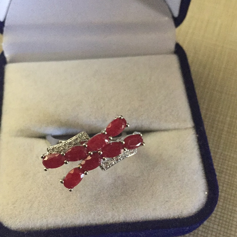 Astonishing Ruby Gemstone Silver Ring 925 - image 6
